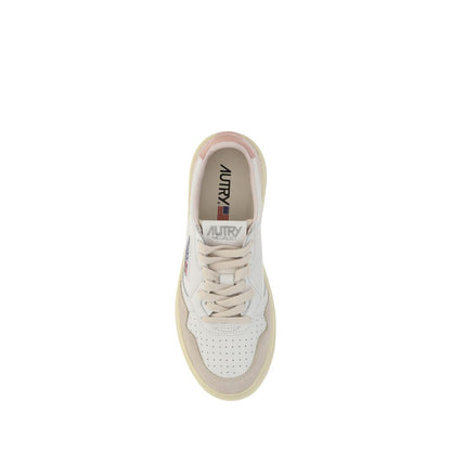 Autry – Weiße niedrige Leder-Sneaker