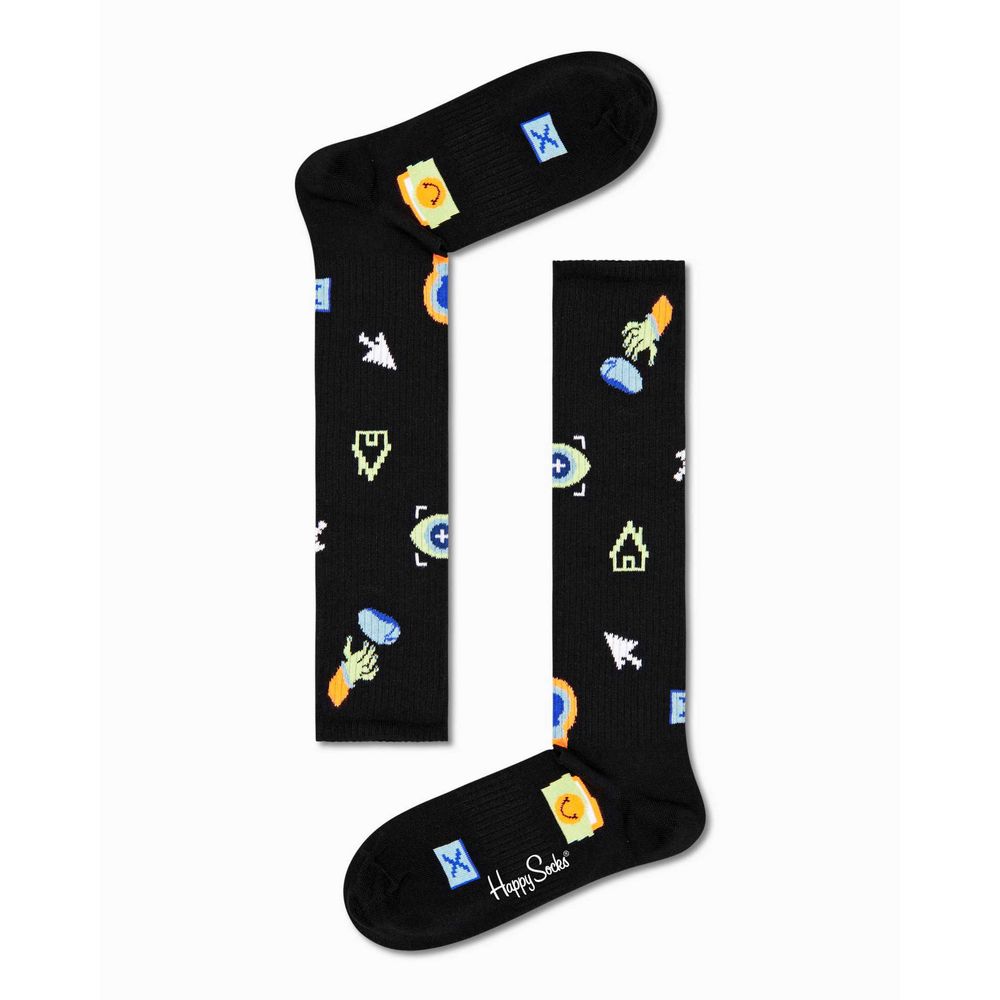 Happy Socks Schwarze Baumwollsocken