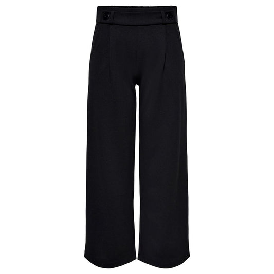 Jacqueline De Yong Black Polyester Casual Pants
