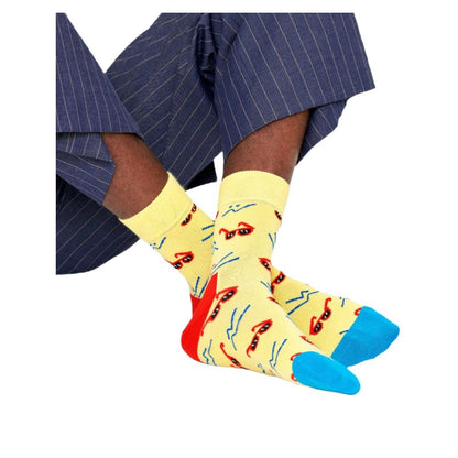 Happy Socks Gelbe Baumwollsocken