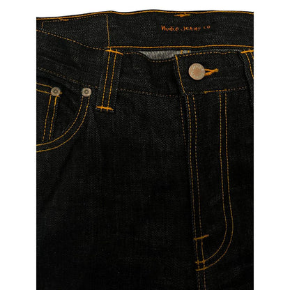 Nudie Jeans Schwarze Baumwolljeans für Herren