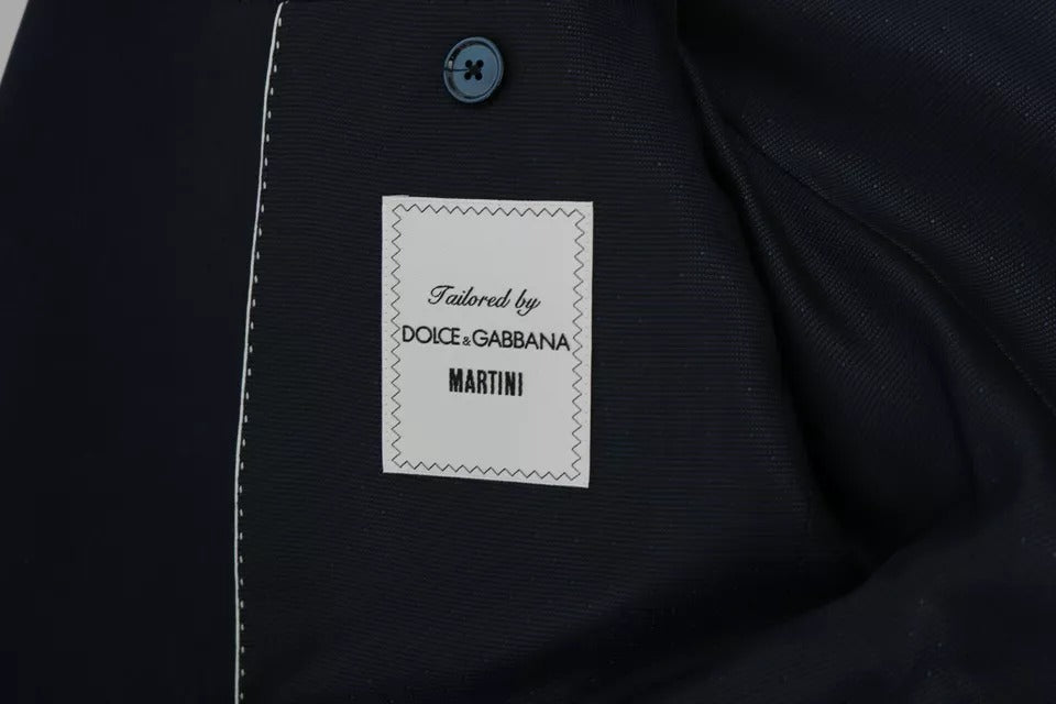 Dolce &amp; Gabbana – MARTINI – Blazerweste aus blauer Wolle, 2-teilig