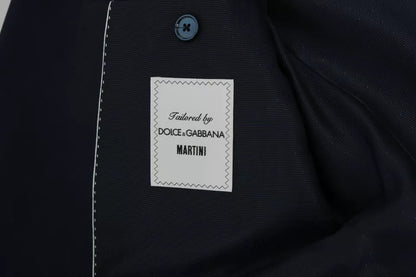 Dolce &amp; Gabbana – MARTINI – Blazerweste aus blauer Wolle, 2-teilig
