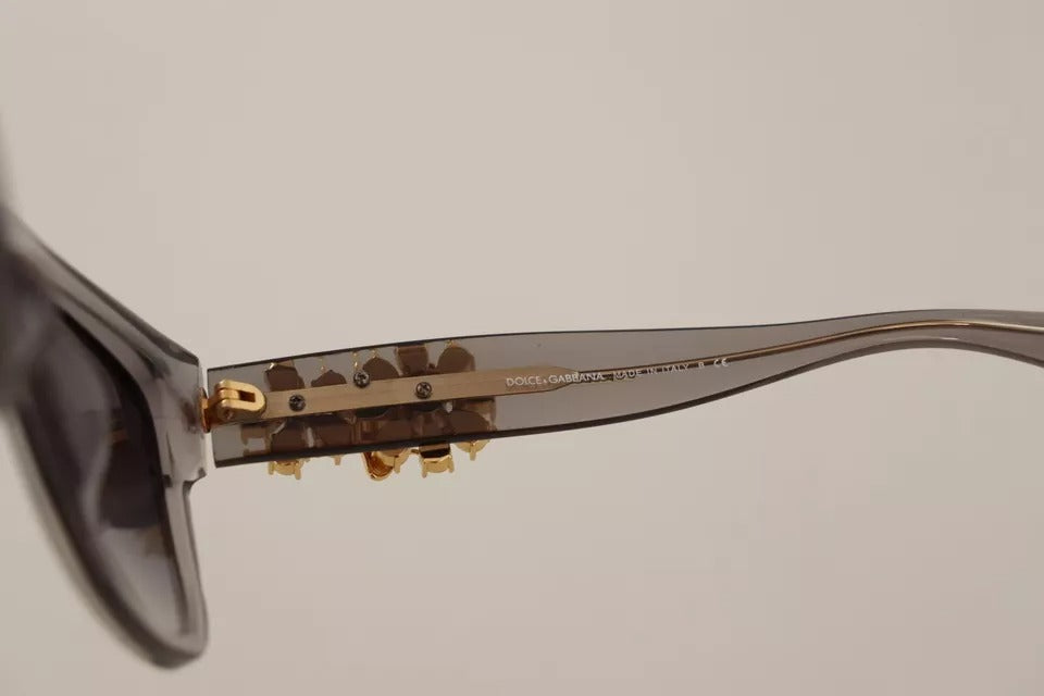 Dolce &amp; Gabbana DG 4247-BF Sonnenbrille aus Acetat mit transparenter Verzierung und Kristallen