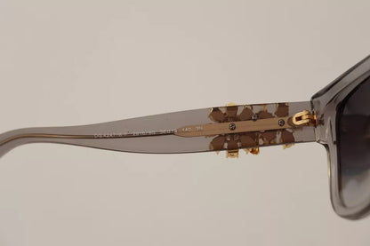 Dolce &amp; Gabbana DG 4247-BF Sonnenbrille aus Acetat mit transparenter Verzierung und Kristallen