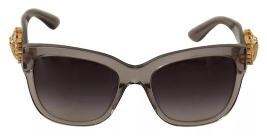 Dolce & Gabbana DG 4247-BF Sonnenbrille aus Acetat mit transparenter Verzierung und Kristallen