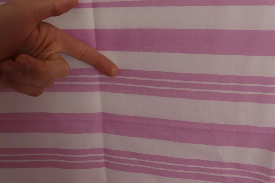 Dolce &amp; Gabbana – Cannes – Rosa-weiß gestreifter Wickelschal