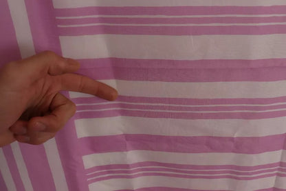 Dolce &amp; Gabbana – Cannes – Rosa-weiß gestreifter Wickelschal