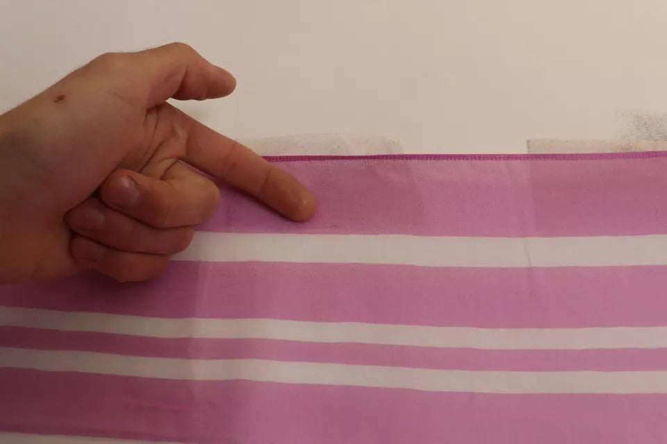 Dolce &amp; Gabbana – Cannes – Rosa-weiß gestreifter Wickelschal