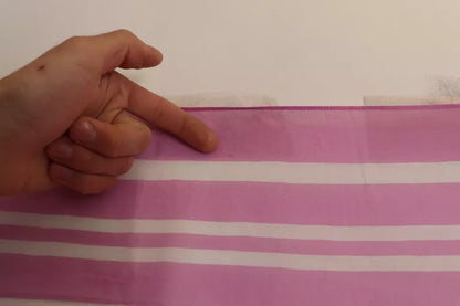 Dolce &amp; Gabbana – Cannes – Rosa-weiß gestreifter Wickelschal