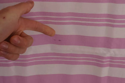 Dolce &amp; Gabbana – Rosa-weiß gestreifter Wickelschal aus Baumwolle