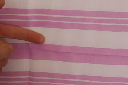 Dolce &amp; Gabbana – Rosa-weiß gestreifter Wickelschal aus Baumwolle