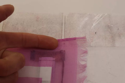 Dolce &amp; Gabbana – Rosa-weiß gestreifter Wickelschal aus Baumwolle