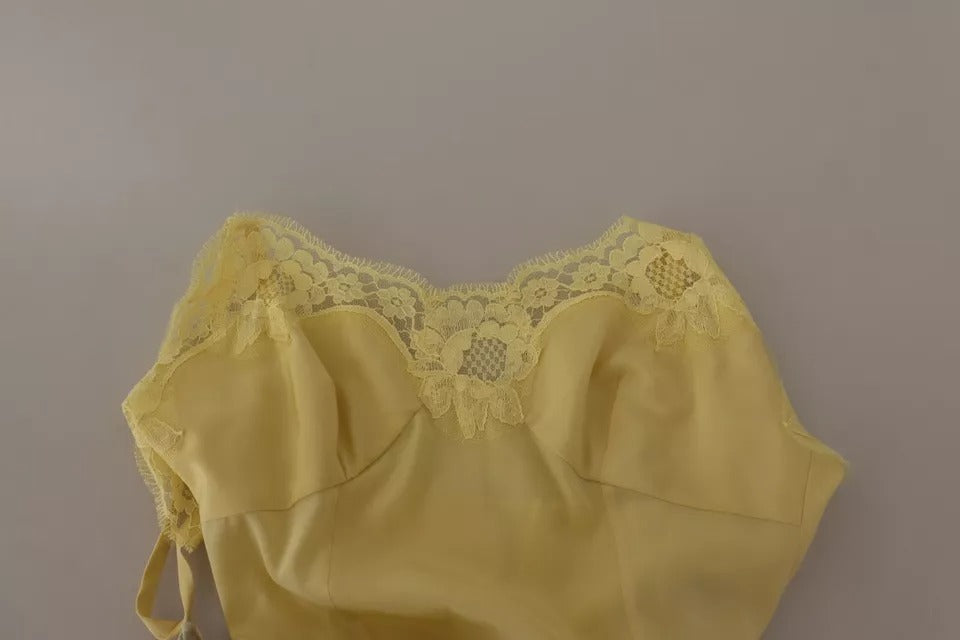 فستان ماكسي طويل بطبعة زهور من الحرير متعدد الألوان من دولتشي آند غابانا