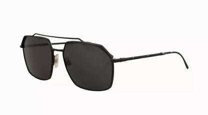 Dolce &amp; Gabbana DG2250 – Quadratische Sonnenbrille aus schwarzem Metall mit Vollrand