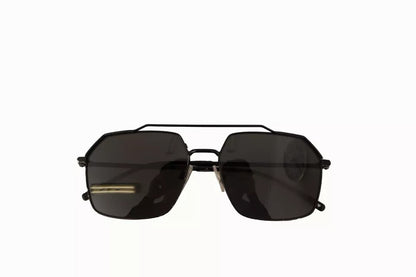 Dolce &amp; Gabbana DG2250 – Quadratische Sonnenbrille aus schwarzem Metall mit Vollrand