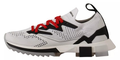 Dolce &amp; Gabbana Weiß SORRENTO Sport Stretch Herren Schuhe Sneakers
