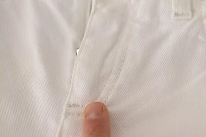 Dolce &amp; Gabbana – Hübsche Slim-Fit-Jeans aus weißem Baumwolldenim