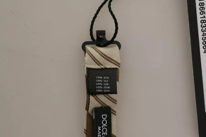 Dolce &amp; Gabbana – Mehrfarbig gemusterte, verstellbare Fliege für Herren