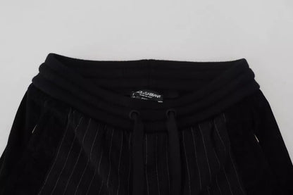 Dolce &amp; Gabbana – Schwarze Jogginghose aus Baumwollmischung