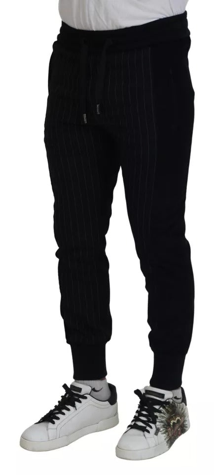 Dolce &amp; Gabbana – Schwarze Jogginghose aus Baumwollmischung