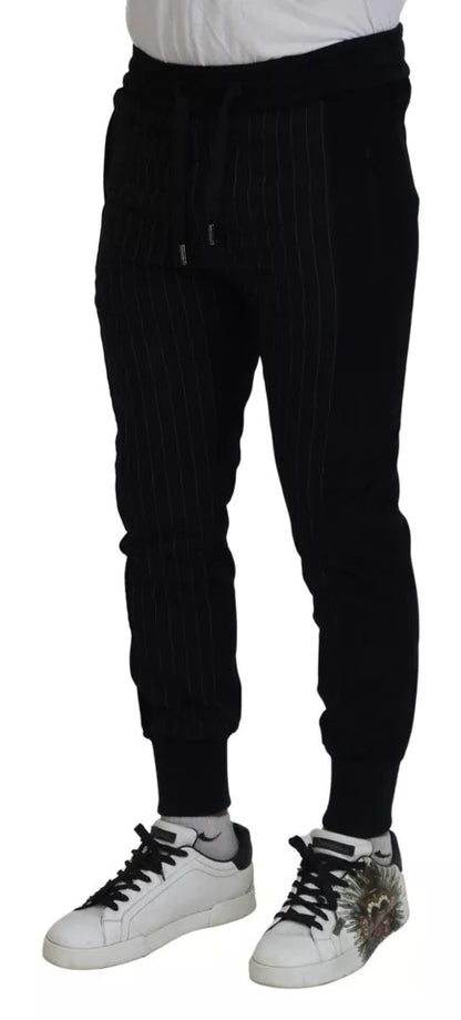 Dolce &amp; Gabbana – Schwarze Jogginghose aus Baumwollmischung