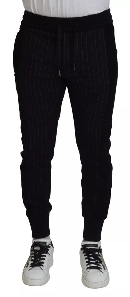 Dolce &amp; Gabbana – Schwarze Jogginghose aus Baumwollmischung