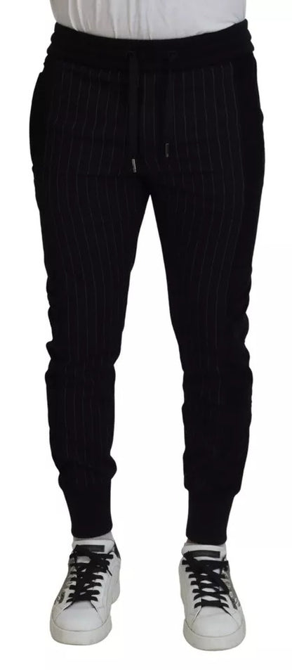 Dolce &amp; Gabbana – Schwarze Jogginghose aus Baumwollmischung