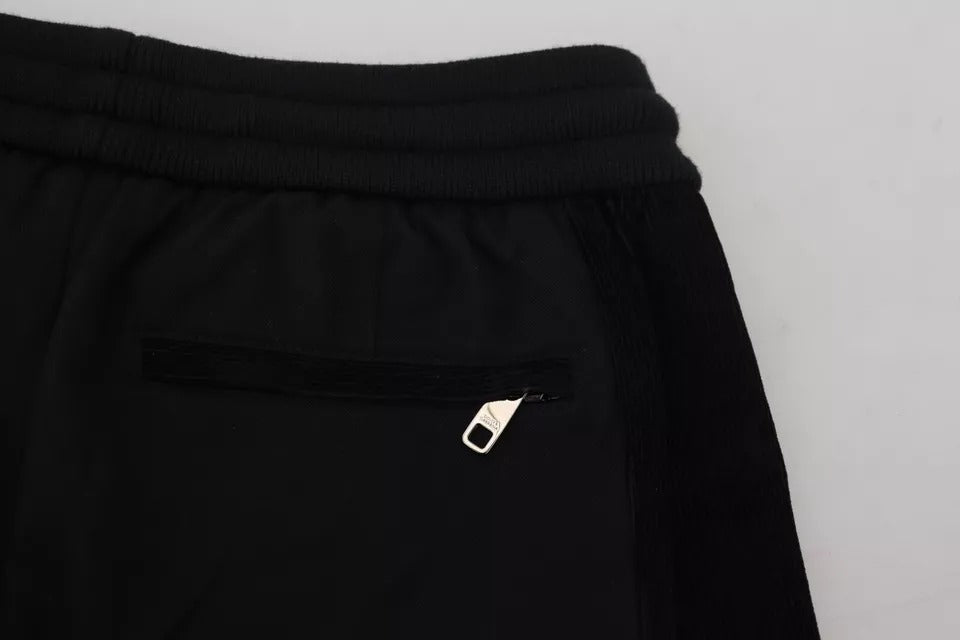 Dolce &amp; Gabbana – Schwarze Jogginghose aus Baumwollmischung