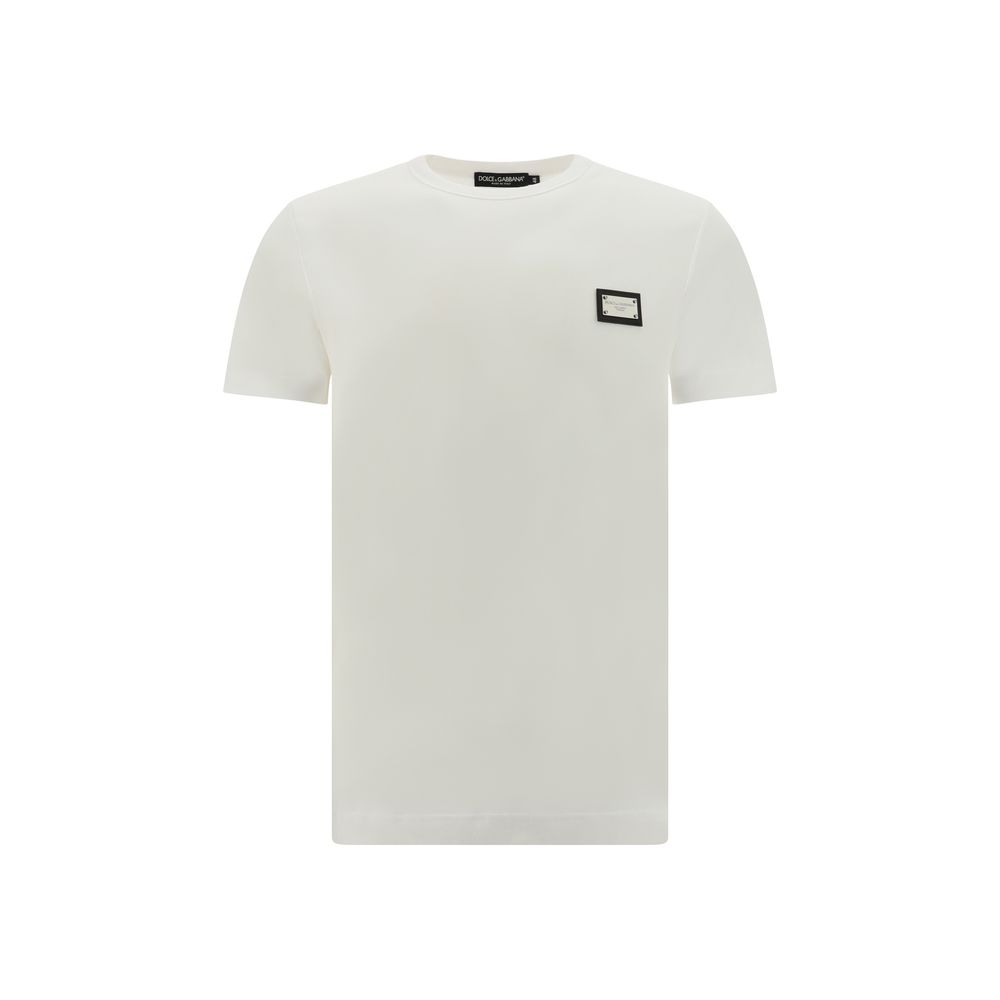Dolce &amp; Gabbana Weißes Baumwoll-T-Shirt