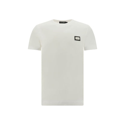 Dolce &amp; Gabbana Weißes Baumwoll-T-Shirt