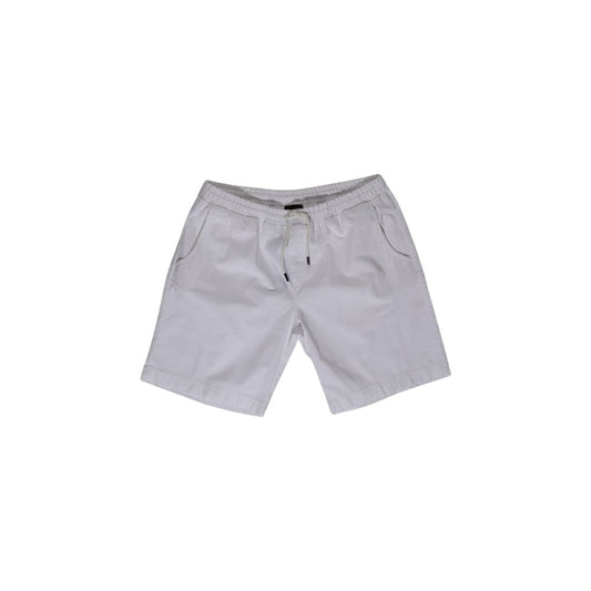 Refrigiwear White Cotton Bermuda Shorts