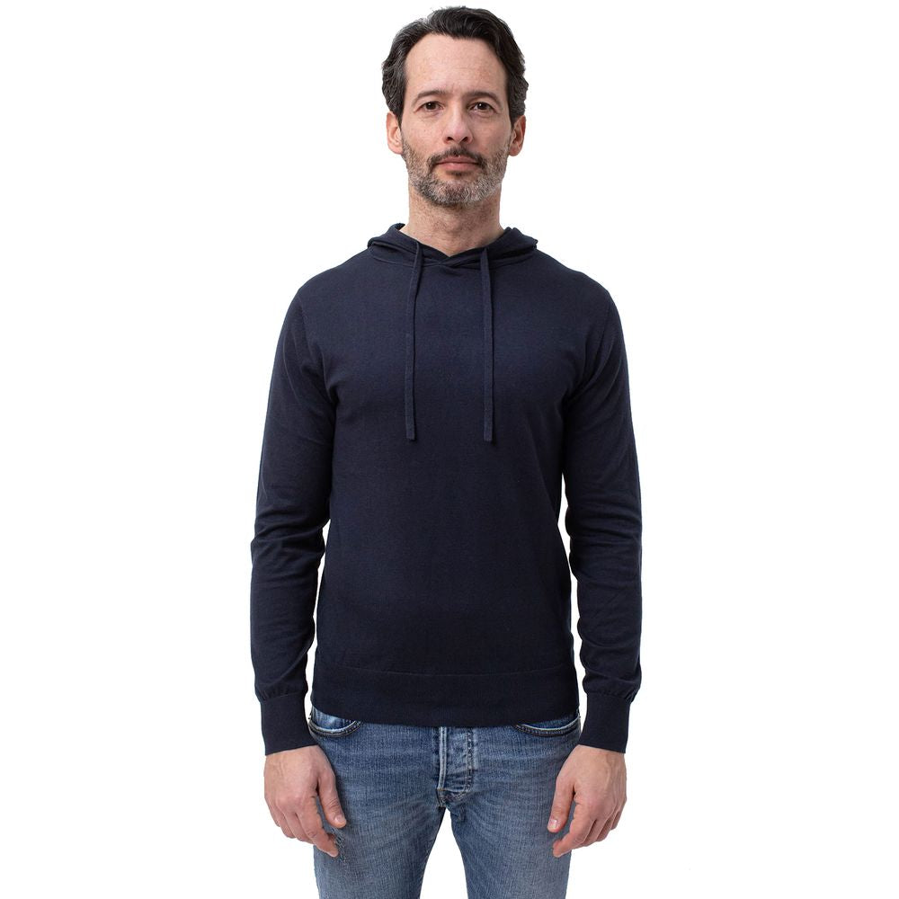 People Of Shibuya Blauer Baumwoll-Herren-Hoodie