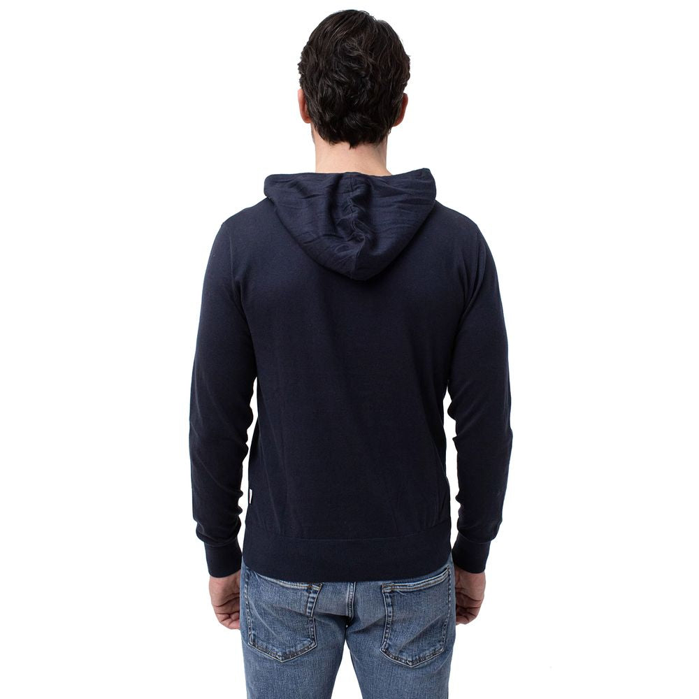 People Of Shibuya Blauer Baumwoll-Herren-Hoodie
