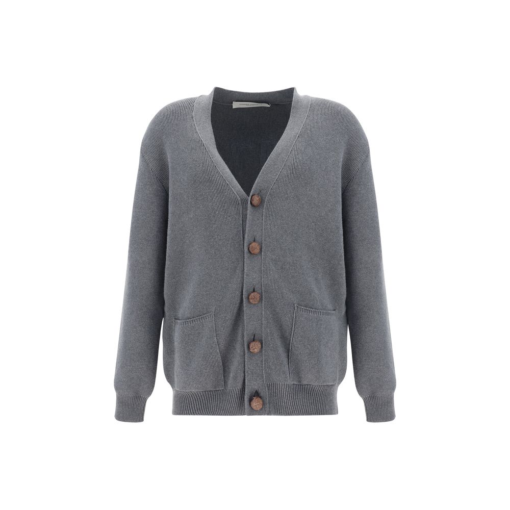 Golden Goose Graue Baumwoll-Strickjacke
