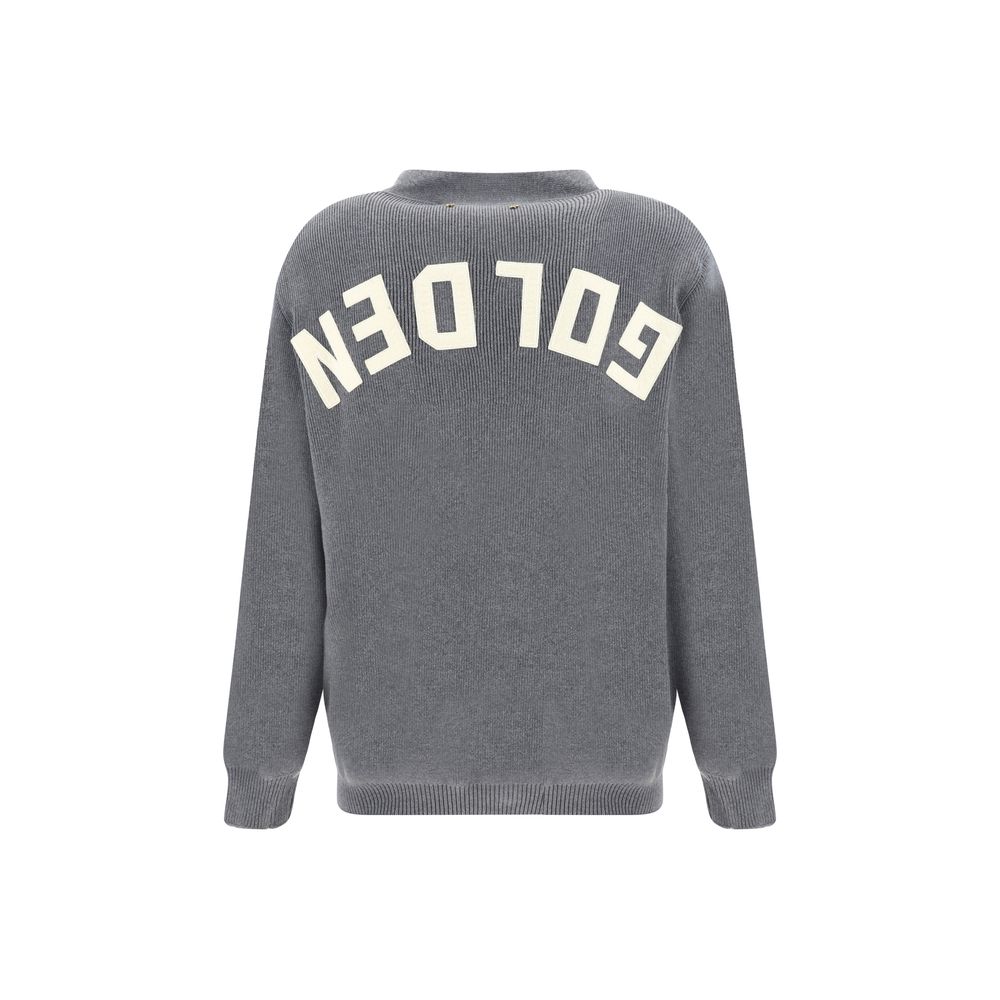 Golden Goose Graue Baumwoll-Strickjacke