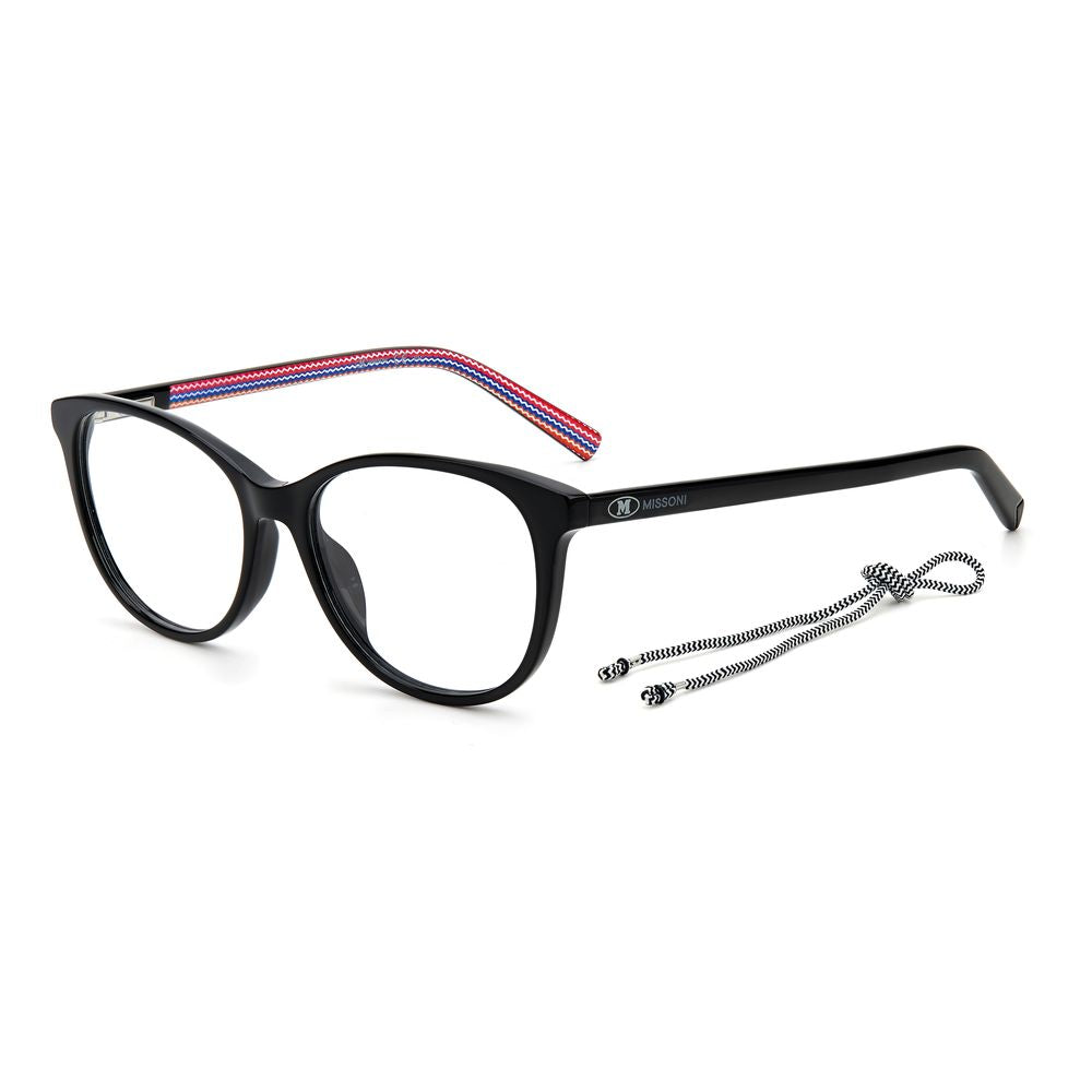 M Missoni Schwarze Acetat-Brille (Gestell)