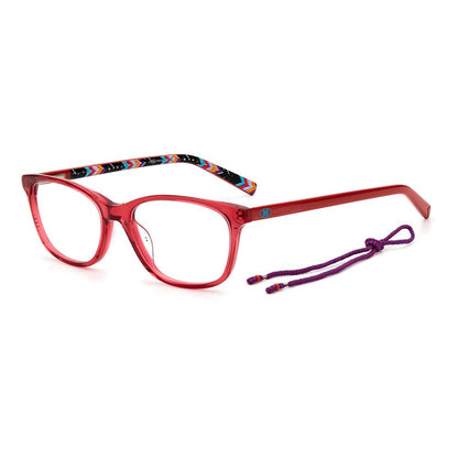 M Missoni Rote Acetat-Brille (Gestell)