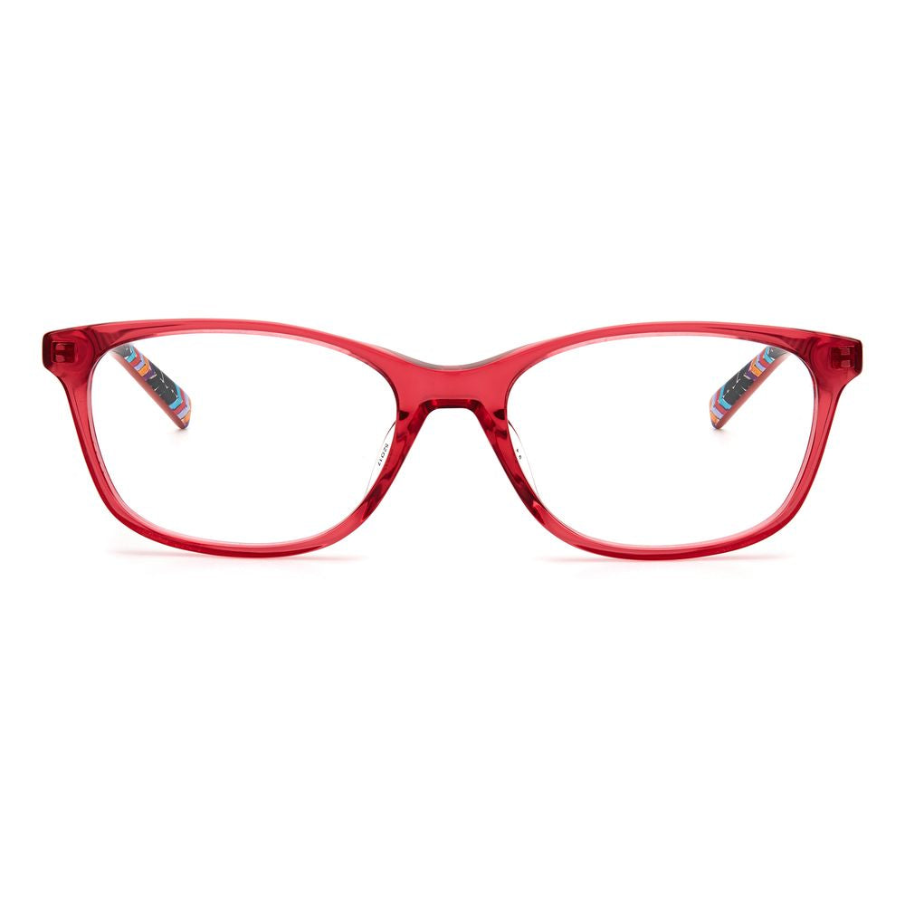 M Missoni Rote Acetat-Brille (Gestell)
