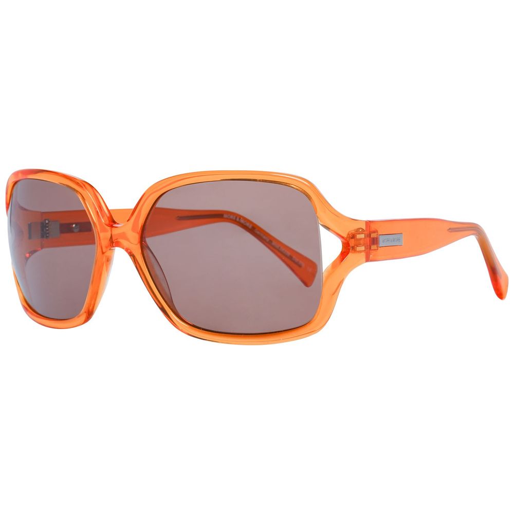 More &amp; More Sonnenbrille aus orangefarbenem Kunststoff