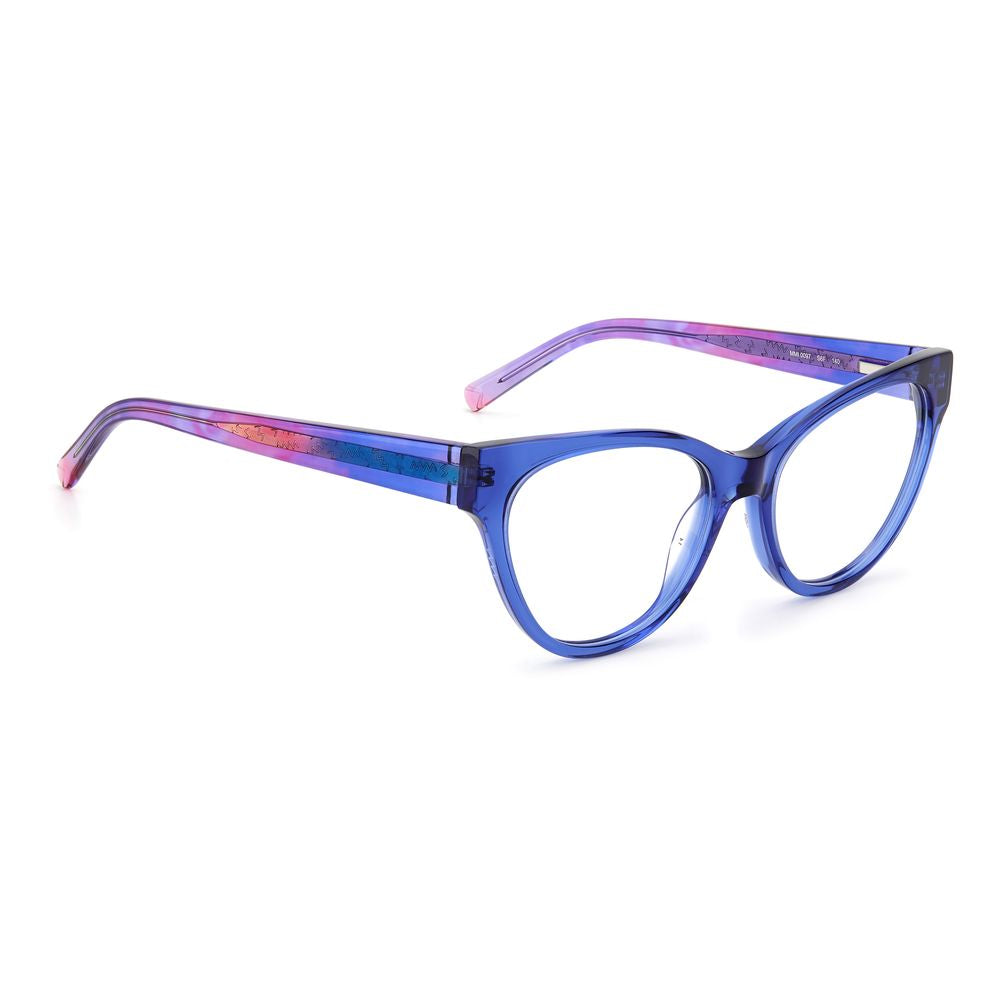 M Missoni Blaue Acetatrahmen
