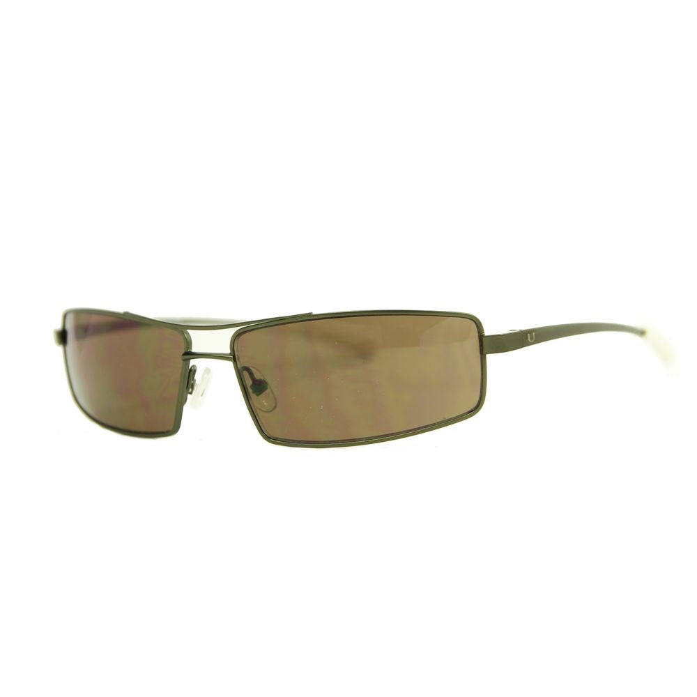 Adolfo Dominguez Sonnenbrille aus grünem Metall