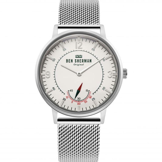 Ben Sherman – Silberne Edelstahluhr