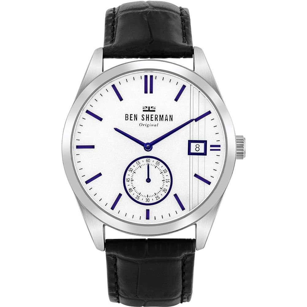 Ben Sherman – Schwarze Lederuhr