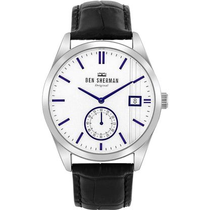 Ben Sherman – Schwarze Lederuhr