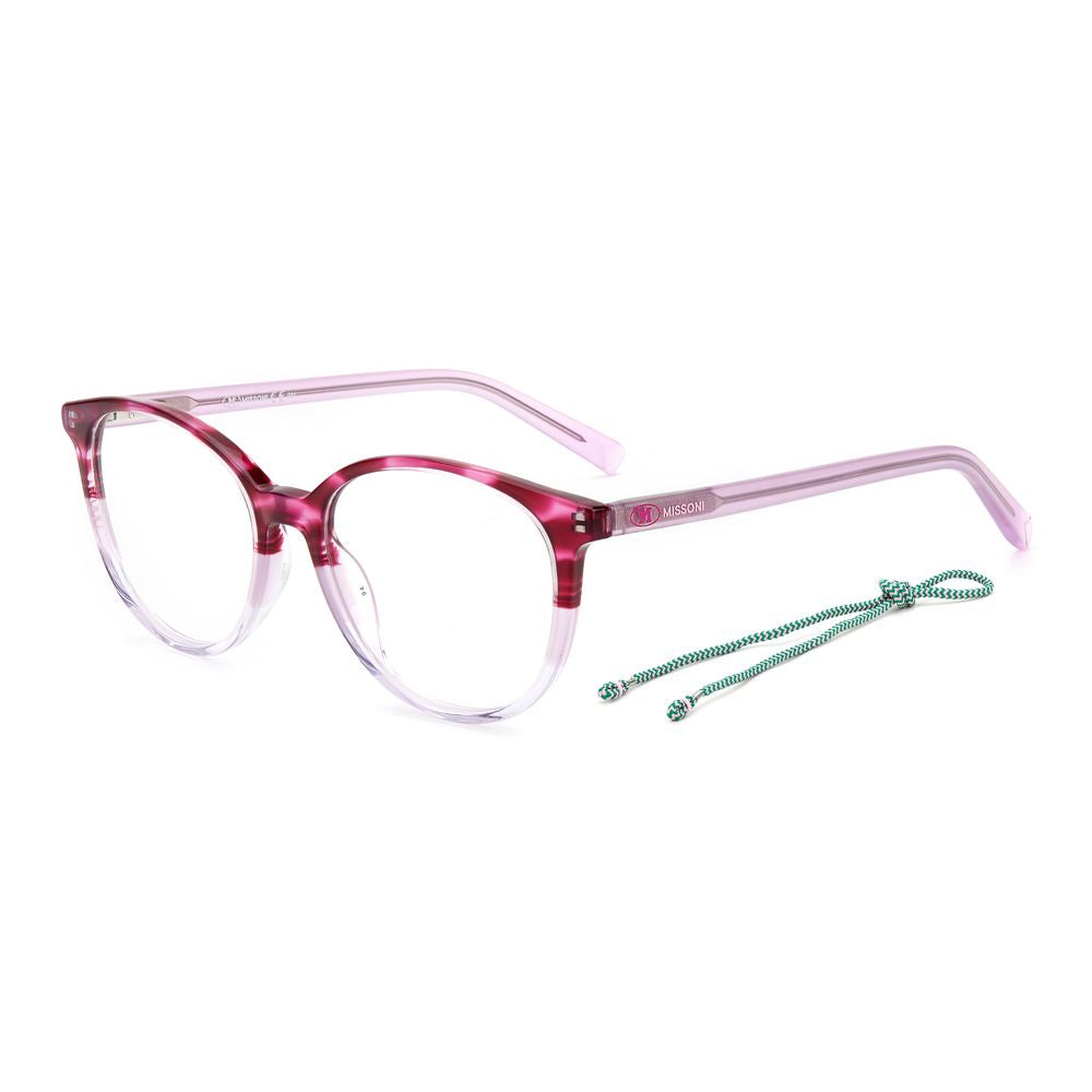 M Missoni Pinkfarbene Acetat-Brille (Gestell)