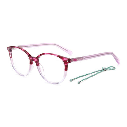 M Missoni Pinkfarbene Acetat-Brille (Gestell)