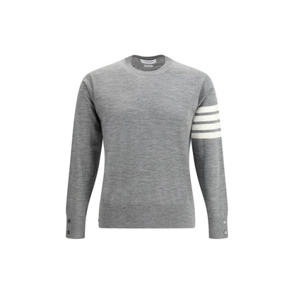 Thom Browne Gray Fleece Wool Sweatshirt