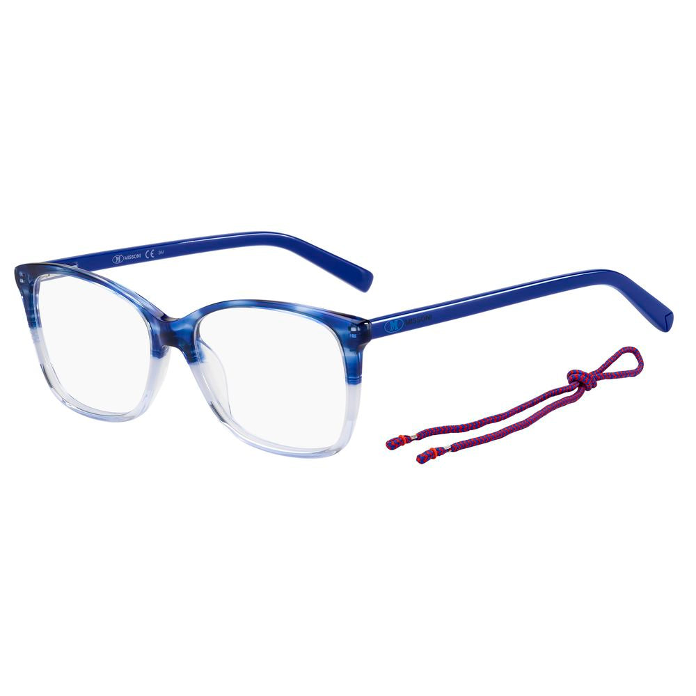 M Missoni Blaue Acetat-Brille (Gestell)