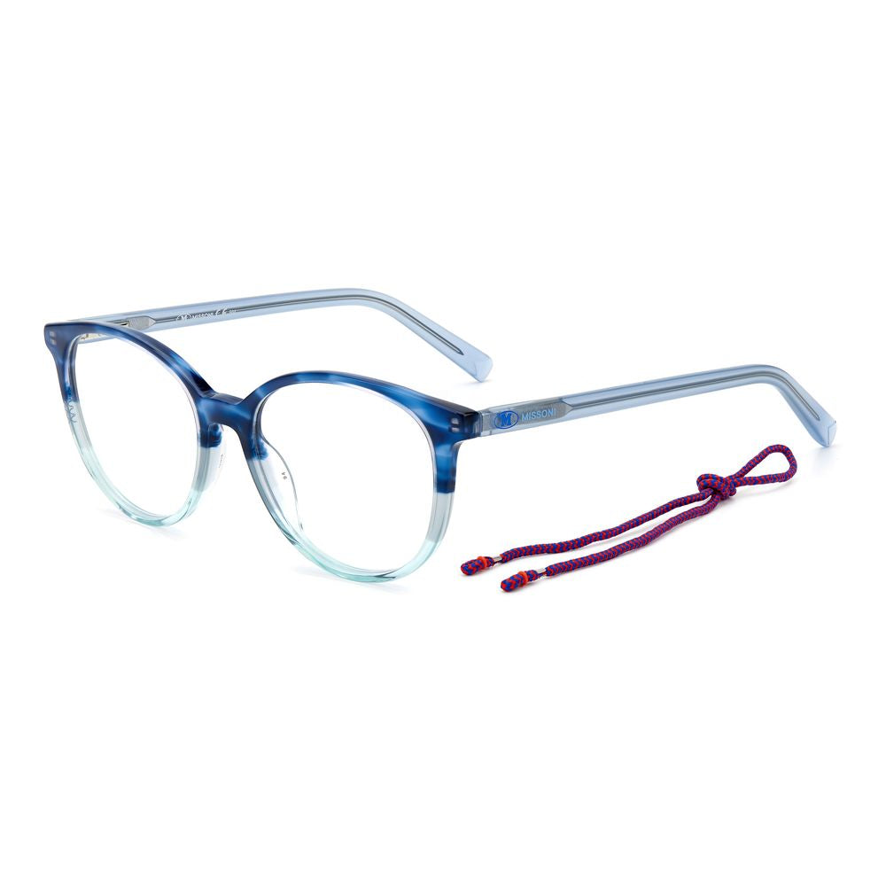 M Missoni Blaue Acetat-Brille (Gestell)